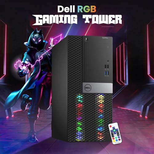 Dell RGB Gaming Tower Computer, Intel Core i7 6th Gen, GeForce GTX 1050 Ti 4G, 16GB RAM, 512GB SSD, Prebuilt Gaming Desktop PC with Built-in WiFi & RGB Set, Windows 11 Pro (Renewed) - style: I7 6th/GTX 1050Ti