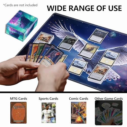 Strong Magnet Card Case Deck Box Mtg Card Box Playing Card Box Magic Deck Box Tcg Up to 200 Cards Creative Pattern Trading Card Storage Box for Collectible Card Games, A Purple Sailing Ship - color: A Purple Sailing Ship