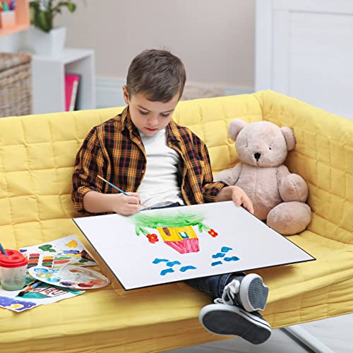 Zhanmai 4 Pcs Folding Blank Game Board 17 x 17 Inch Make Your Own Game Board, Quad Fold Dry Erase Blank Games Boards for School Classroom DIY Games Activities, 4 Folders - style: 17 x 17 in
