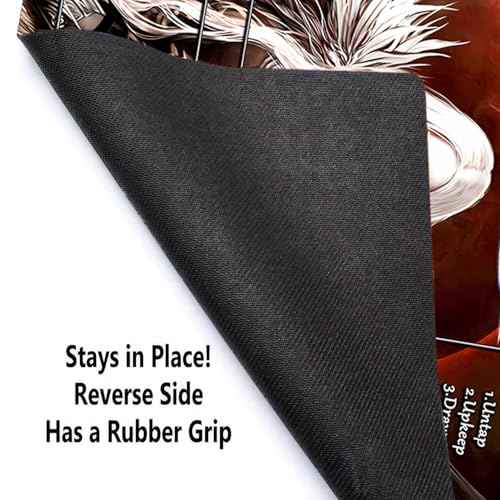 MTG Playmat, Game Play Mat for MTG TCG 24 x 14 inches Trading Card Inked Game Playmats with Storage Bag Smooth Rubber Surface Battle - color: Pattern11 With Zones