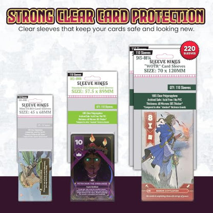 Sleeve King's The Old King's Crown Compatible Card Sleeve Bundle - style: The Old King’s Crown (8803 x 1 + 8808 x 1 + 8814 x 1)
