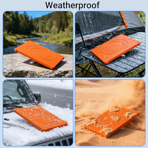 DAIERTEK Starlink Mini Protective Silicone Cover, Orange | Protective Case, Waterproof, Anti-Scratch, Ideal for Roof, Car, RV Camping - color: Orange