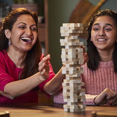Hasbro Gaming Jenga Game | The Original Wood Block Game with Genuine Hardwood Blocks | Stacking Tower | Ages 6+ | 1 or More Players | Party Games for Kids | Family Games