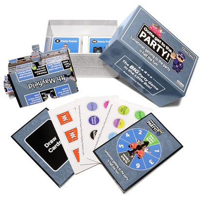 Gotta Get to The Party! - an Exciting Board Game Adventure for Family, Friends, Teens and Adults - Compact Travel Design - Nostalgic and Retro Charm - Game Night Ready