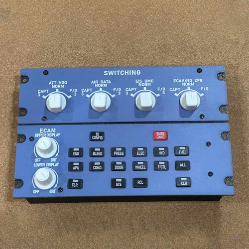 Flight Simulator Controller, A32X ECAM Home Cockpit Panel for MSFS 2020/2024, FE-NIX, FB-W on Windows, Plug-and-Play Display Unit - style: A32X Home Cockpit Panel