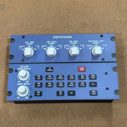 Flight Simulator Controller, A32X ECAM Home Cockpit Panel for MSFS 2020/2024, FE-NIX, FB-W on Windows, Plug-and-Play Display Unit - style: A32X Home Cockpit Panel
