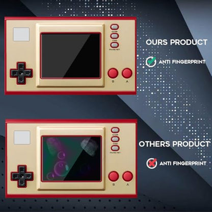 Orzero (4 Pack) Tempered Glass Screen Protector Compatible for GAME & Watch The Legend of Zelda/Super Mario Bros, Protector De Pantalla 9 Hardness High Definition Anti-Scratch Bubble Free - size: GAME & Watch The Legend of Zelda/Super Mario Bros