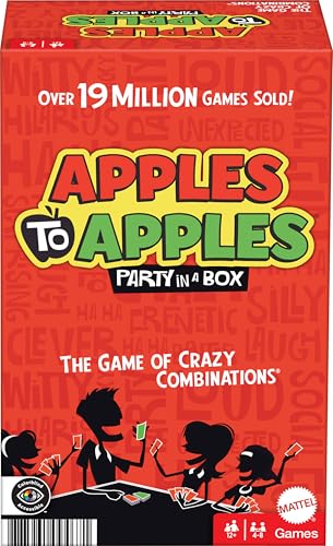 Mattel Games Apples to Apples Game of Comparisons for Parties & Family Reunions with 500+ Cards for 4 to 8 Players - style: Classic