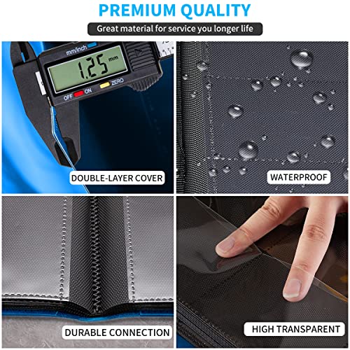 Card Binder, Upgraded 9 Pockets Trading Card Collection Binder for Cards, 360 Card Book Holder Album for Yugioh, MTG, TCG, Magic, Sports Cards - Blue - color: Blue