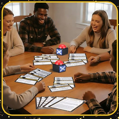 Shappy 25 Pcs Graduation Friendly Feud Game with 2 Answer Buzzers, Graduation Trivia Game Feud Card Festival Guessing Holiday Activity for Class School Team Groups Party