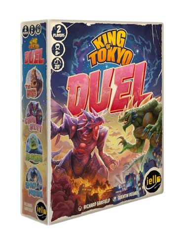 IELLO: King of Tokyo: Duel - Two-Player Board Game, Fun & Tactical Giant Monster Clash Dice Game, Classic Strategy, Family Ages 8+, 2 Players, 20 Min - style: Duel