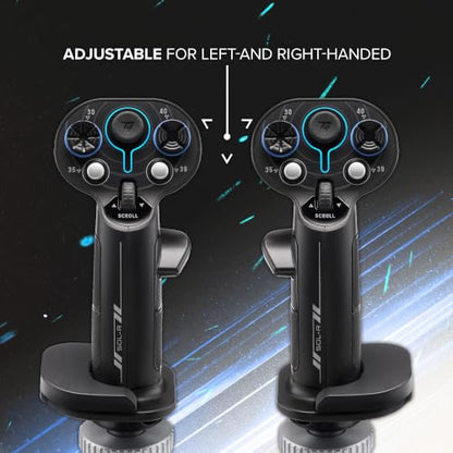 Thrustmaster Sol-R3 AVA Add-On Space Combat Flight Stick Grip - PC | 21 action buttons, 2 triggers, 2 hat switches, ministick, thumbwheel, 16-bit Hall-Effect, 2 STAR cams, ambidextrous grip - style: Sol-R3 Grip Add-On