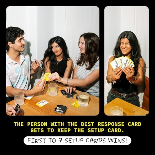 I Hate My Friends | Hilarious Roast Party Game for Adults | Ages 17+ | 100 Setup Cards, 300 Response Cards, 1 Marker, 3+ Players, Funny Friend Game, Gifts for Friends, Game Night, Group Game