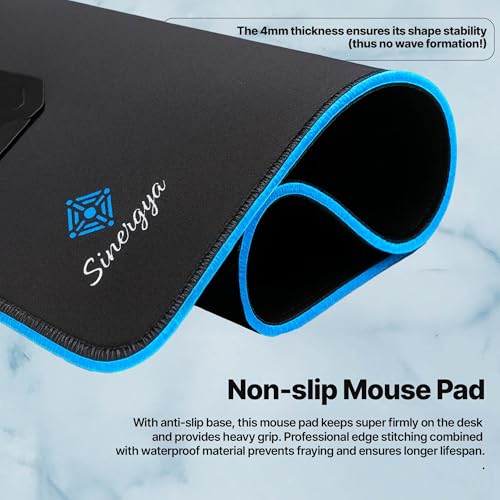 Wireless Charging RGB Gaming Mouse Pad 15W, LED Mouse Pad 35.43x15.75x0.16 in, Light Modes Extra Large Mousepad Non-Slip Rubber Base Computer Keyboard Mat for Gaming, MacBook, PC, Laptop, Desk