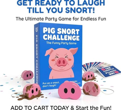 Laugh-Out-Loud Party Game: 150 Cards & 5 Pig Noses - Perfect Valentine‘s Day Gift for Couples, Hilarious Icebreaker for Date Night & Group Parties, Ages 13+