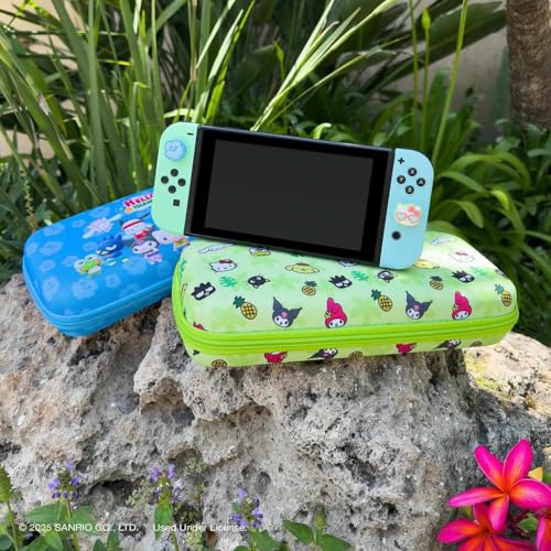 Sonix x Sanrio Carrying Case for Nintendo Switch 2, Switch 1, Lite, OLED, Protective Travel Case with Game Cartridge Storage | Hello Kitty Island Adventure AOP (Green) - color: Hello Kitty Island Adventure AOP