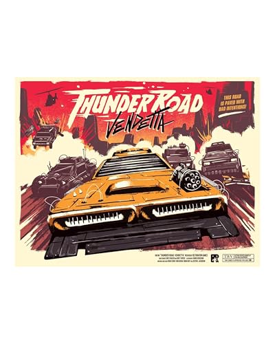 Restoration Games Thunder Road Vendetta | Racing and Strategy Board Game for Adults, Post-Apocalyptic Demolition Derby Racing Game, 2-4 Players, Ages 10+