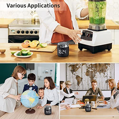 Digital Kitchen Timer,Countdown Countup Timer with Large LED Display Volume Adjustment,Timer for Cooking, Classroom Time for Kids and Teachers. (Silver) - color: Silver