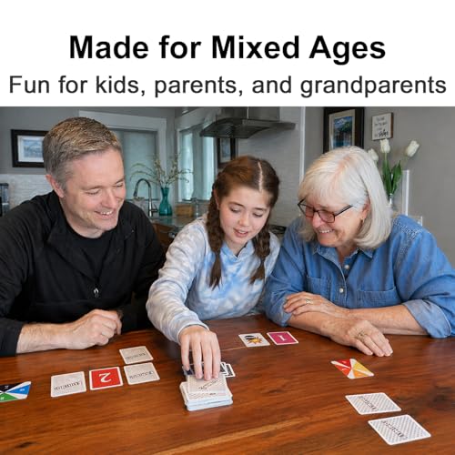 Elimino Family Card Game – Fast, Easy to Learn Card Game for Kids, Adults & Grandparents | Ages 7+, 2–5 Players | Family Game Night Gift