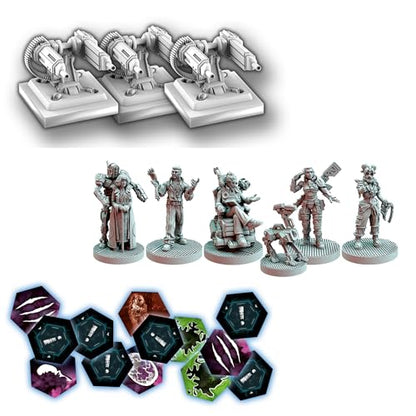 Rebel Studio Nemesis Aftermath Board Game - Epilogue Mode Play, 5 New Characters, Added Traits & Shuttle Board, Cooperative Strategy Game for Adults, Ages 14+, 1-5 Players, 45-60 Min Playtime