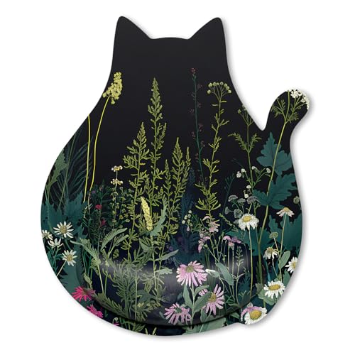 Ergonomic Mouse Pad with Wrist Rest, Cute Cat Memory Foam Padded Pain Relief Non-slip Wrist Support Mouse Mat for Gaming Work Computer Laptop, Funny Office Supplies Desk Accessory, Wild Flowers - color: Z-Wild Flowers, size: Standard