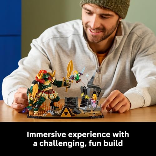 LEGO The Legend of Zelda: Ocarina of Time – The Final Battle - Building Set for Adults, Ages 18+ - Nintendo Collectible with Link & Zelda Minifigures - Bedroom or Game Room Decor - 77093