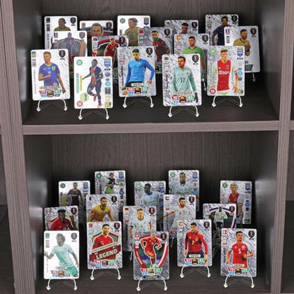 NIUBIER Card Display Stand, Arcylic Card Holder, Clear Mini Easel 2.7 in | 30 Pcs, Display Sport Trading Graded Baseball Card, Also for Challenge Coin Photo Phone Medal, Stable Design, Thicker Acrylic - size: L-2.7 in