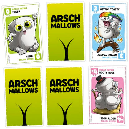 Hasbro Gaming Arschmallows Game | Marshmallow Butt Game | Funny Party Card Games for Teens, Adults, and Families | 2 to 6 Players | Indoor Summer Activities | Ages 13+ (Amazon Exclusive)