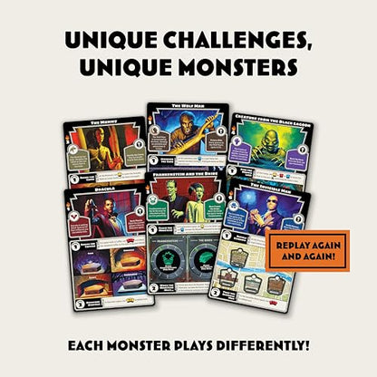 Ravensburger Horrified Games - Universal Monsters - Strategy Board Game - Boost Critical Thinking & Teamwork - Cooperative Gameplay - Unique Monster Challenges - 1 to 5 Players - Adults & Kids 10+