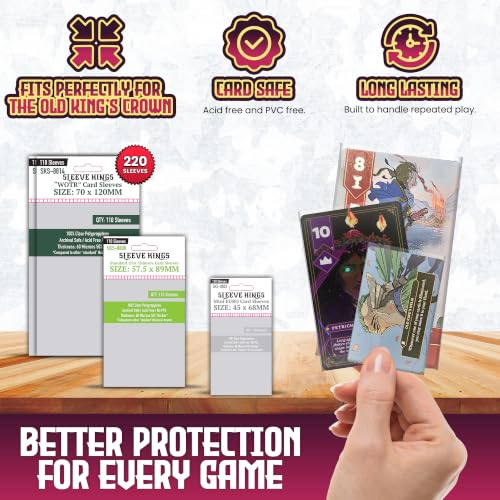 Sleeve King's The Old King's Crown Compatible Card Sleeve Bundle - style: The Old King’s Crown (8803 x 1 + 8808 x 1 + 8814 x 1)