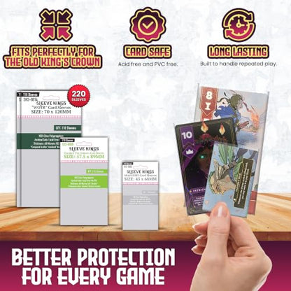 Sleeve King's The Old King's Crown Compatible Card Sleeve Bundle - style: The Old King’s Crown (8803 x 1 + 8808 x 1 + 8814 x 1)