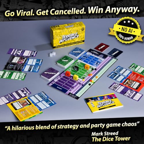Board Game – A Comedy Game of Fame, Money, and Chaos | Strategy Party Game for Adults & Teens | 2–5 Players