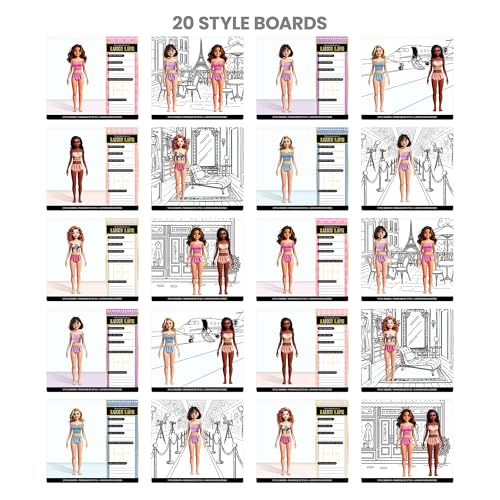 Fashion Angels Luxe Life High Fashion Design Set | Includes 500+ Stickers, Style Boards, Garments & More, Creative Fashion Design Kit for Kids Ages 6+ - style: Luxe Life