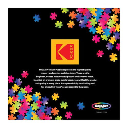RoseArt Kodak Premium 4th of July Fireworks 1000 Piece Jigsaw Puzzle | 19.25" x 26.625" Finished Size, Sturdy Interlocking Pieces, Made in USA - style: Fireworks