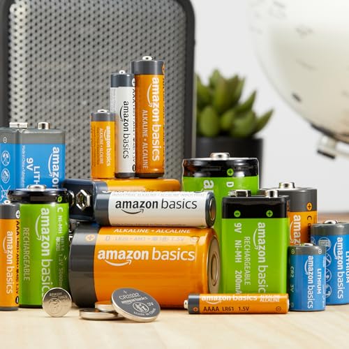 Amazon Basics 8-Pack AA Alkaline High-Performance Batteries, 1.5 Volt, 10-Year Shelf Life, Long-lasting Power - size: 8 Count (AA/LR6)