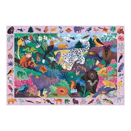 Mudpuppy in The Mountains — 64 Piece Search & Find Puzzle Jigsaw Puzzle Featuring Diverse Himalayan Mountain Animals and Over 40 Hidden Images to Find for Ages 4+ - color: In the Mountains