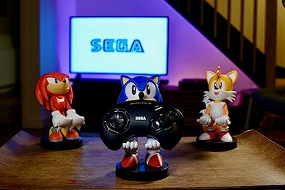 Cableguys Sonic Controller Holder & Phone Stand - Gaming Setup Accessories for Desk and Game Room, Controller Stand Compatible with Xbox, PlayStation & Most Standard Game Controllers