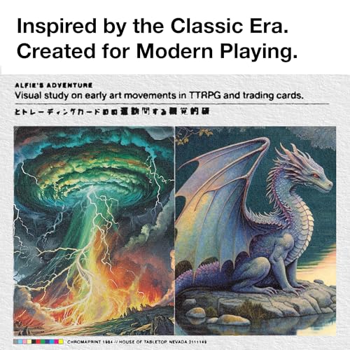 MTG Card Sleeves 105CT | Old School Style | The Storm | Matte Finish + Clear Front | 66x92mm - Standard Magic Size