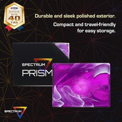 BCW Prism Deck Case - Charoite Purple | Holds 50 Double-Sleeved or 60 Single-Sleeved Cards | Secure Snap Closure | Compatible Collectible Card Bins | TCG Storage Box - color: Charoite Purple