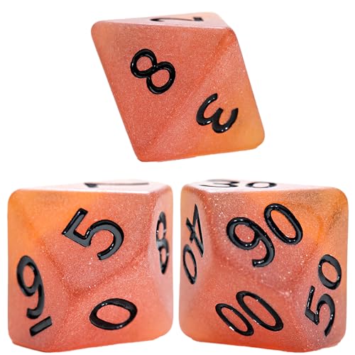 and Dice: Sea Glass Dice: Firebrand - 7pc RPG Set, Flaming Yellow & Fire Damage Orange Frosted Matte Resin, Role Playing Games Dice - style: Firebrand