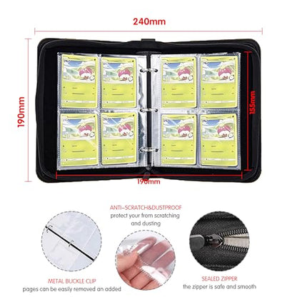 Playmat for One Piece Card Game for Two Players, 24x24 inches, with 4-Pocket Card Binder Set and 400+ Card Capacity
