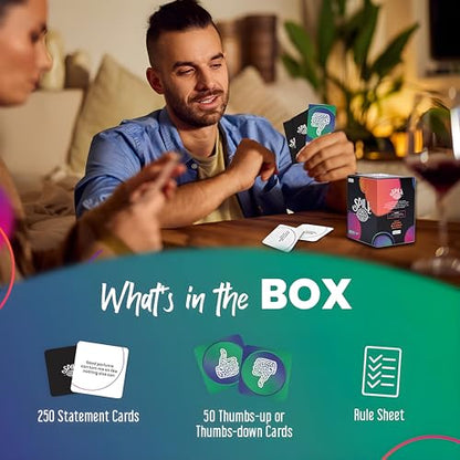Spill Card Game for Adults, A Game of Spilling Secrets, Adult Party Card Game for Friends, and Entertainment - Ages 18+