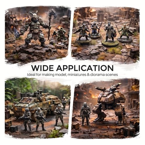 Nicpro 10 Colors Acrylic Model Wash Paint Set, 20ml Ready to Use Washes, Brush & Airbrush Compatible Miniature Paint Set for Models, Wargaming Figures, Dioramas, Terrain & Weathering, with 1 Thinner - style: Wash Color