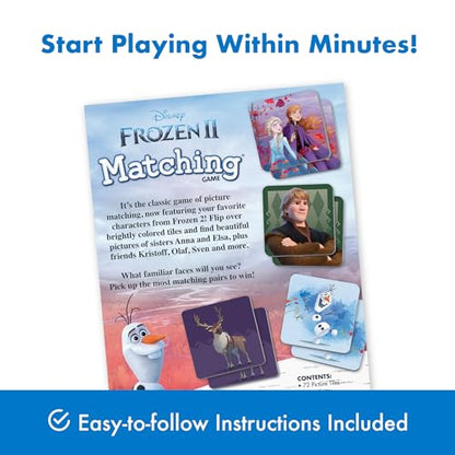 Wonder Forge Frozen 2 Memory Matching Game for Kids Ages 3-5 - Toddler Learning & Educational Toys Featuring Anna, Elsa, and Olaf - Fun Disney Toys - style: New Packaging
