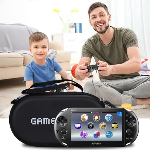 worfty Storage Case for PS Vita 1000/2000, Carrying Bag Compatible with PSVita PS Vita Slim Travel Bag(Case Only) (Game Start (Black))