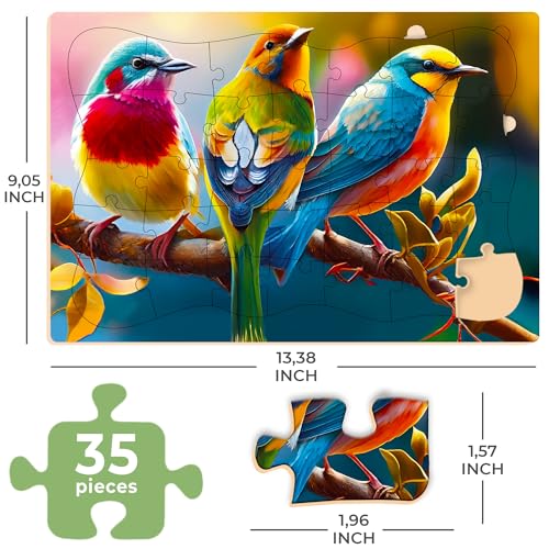 35 Large Piece Dementia Puzzles for Seniors - 3 Activities for Elderly | Dogs in The Field - Jigsaw Puzzles for Elderly - Dementia Activities for Adults - Alzheimers Puzzle Games and Gift