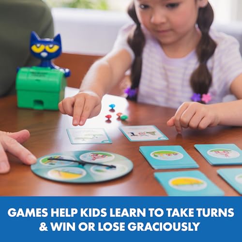 Educational Insights Pete the Cat Groovy Friendship Game - Preschool Board Games for Kids 4-6, Social Emotional Learning Games for Kids, Skill-Building Toddler Matching Game, Family Fun with Toddlers