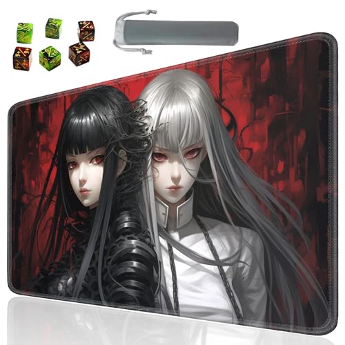 Board Game for TCG Playmat Table Mats Games Size 60X35 cm Mousepad Compatible for MTG RPG CCG Trading Card Game Play mats with 6 Dice (Playmat 102) - color: Sotw-playmats-1-102