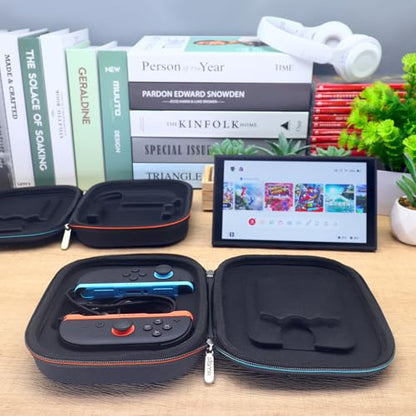 sisma Carry Case Compatible with Nintendo Switch 2 Joy-Con & Straps, Buttons & Joysticks Full Protection, Hard Shell Joycon Compact Pouch Travel Storage Case, Black - color: Black - Fits Joy-Con 2 & Straps