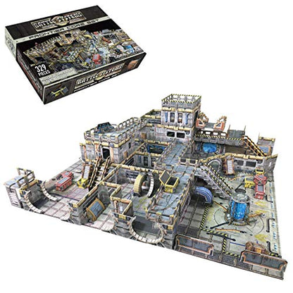 Battle Systems Sci-fi Terrain Frontier Core Set - 28-35mm RPG/Wargames / 40k Necromunda Card Scenery - style: Frontier Core Set